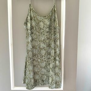 Velvet Snakeskin Mini Dress